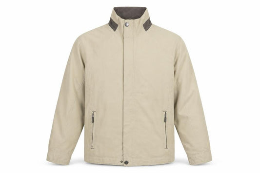 Viacortesa Men's Beige Windbreaker Jacket M