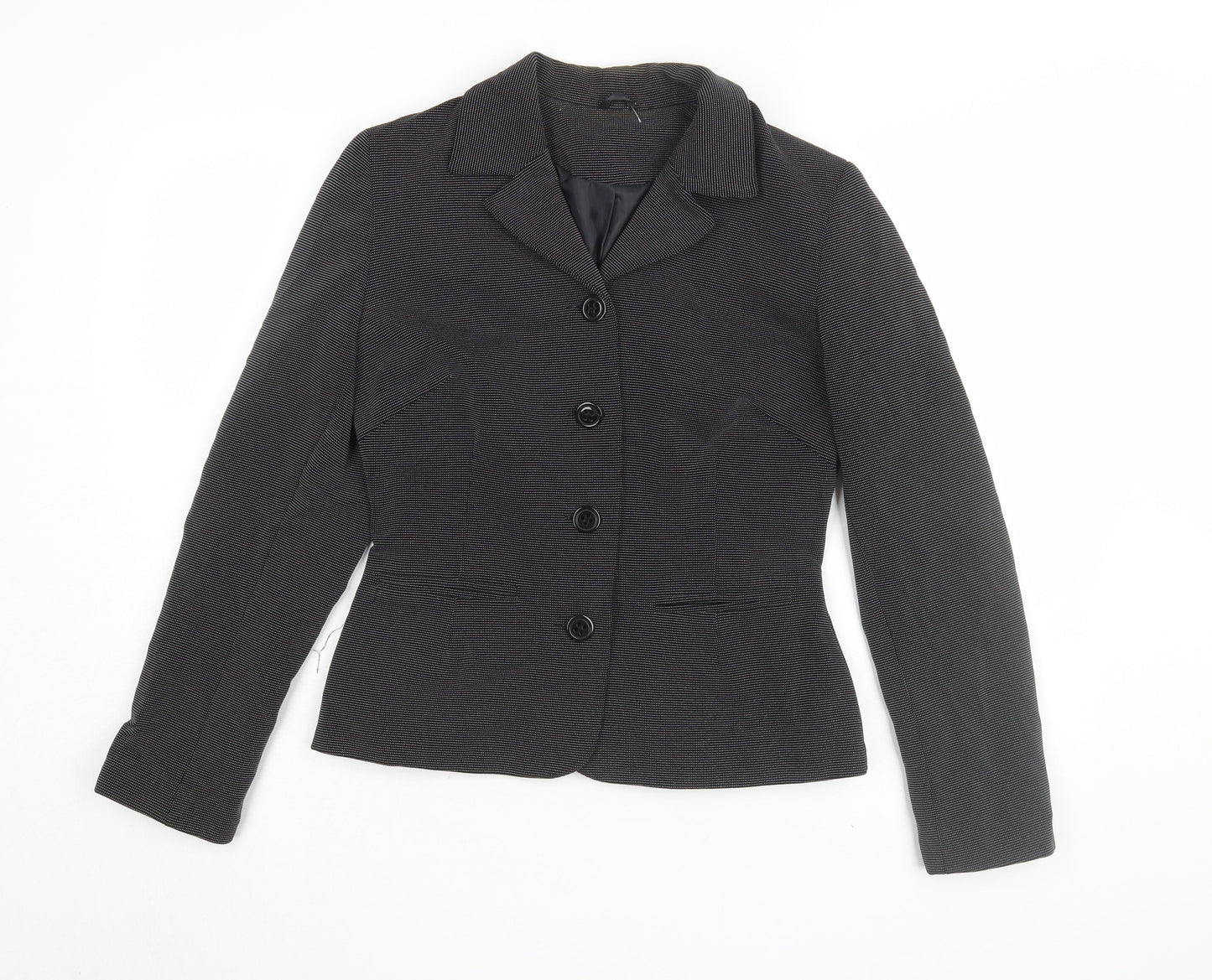 Topshop Women's Black Blazer Size 12 Classic Workwear