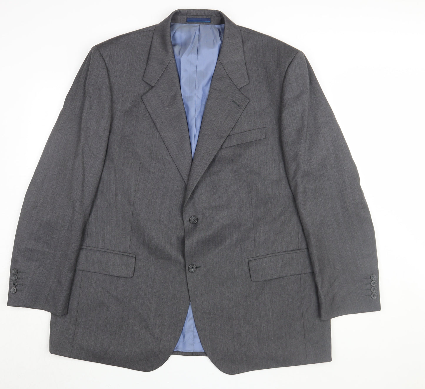 Mansize Men's Grey Blazer, Size 48R, Classic Wool Blend