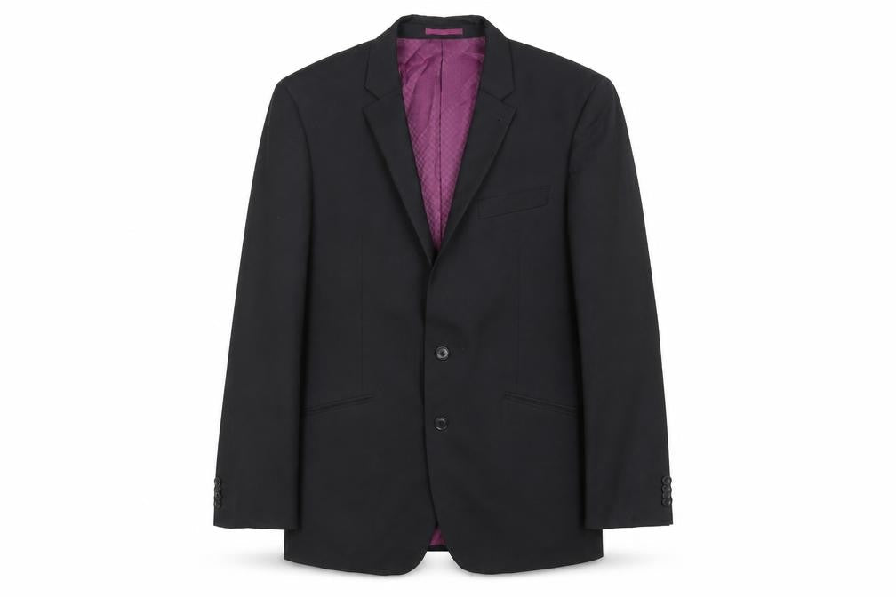 Next Men's Black Blazer - Size 42R, Formal Wool Blend