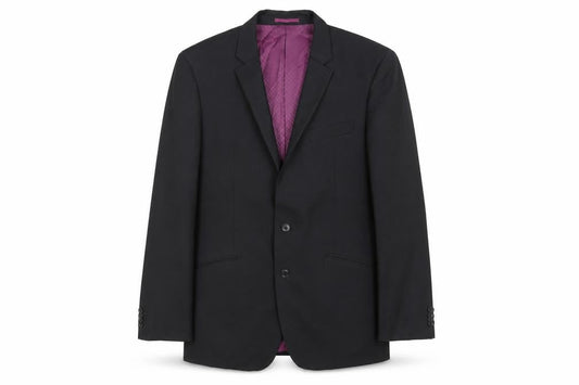 Next Men's Black Blazer - Size 42R, Formal Wool Blend
