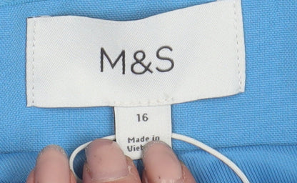 Marks & Spencer Women Blue Button Tank Top