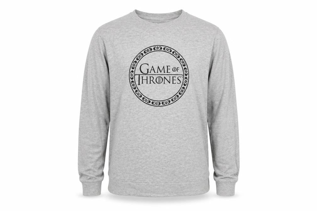 Game of Thrones Grey Unisex M Pullover Sweatshirt