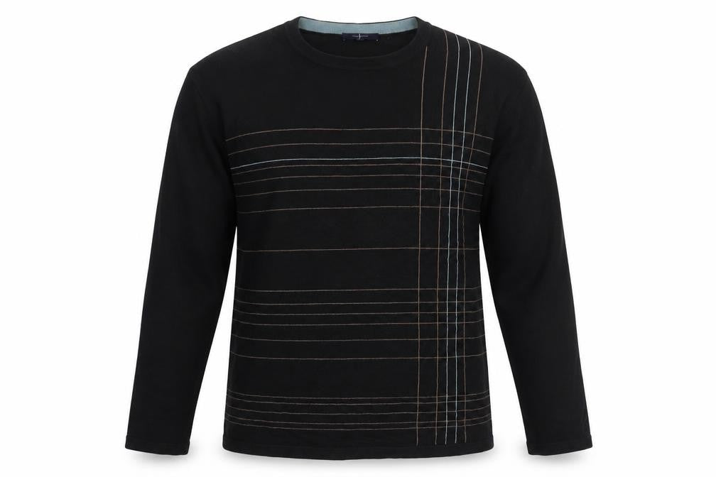 Jasper Conran Men's L Black Cotton Pullover