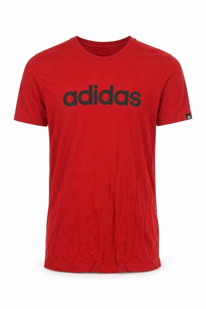 Adidas Men's Red Regular Fit T-Shirt - Size S