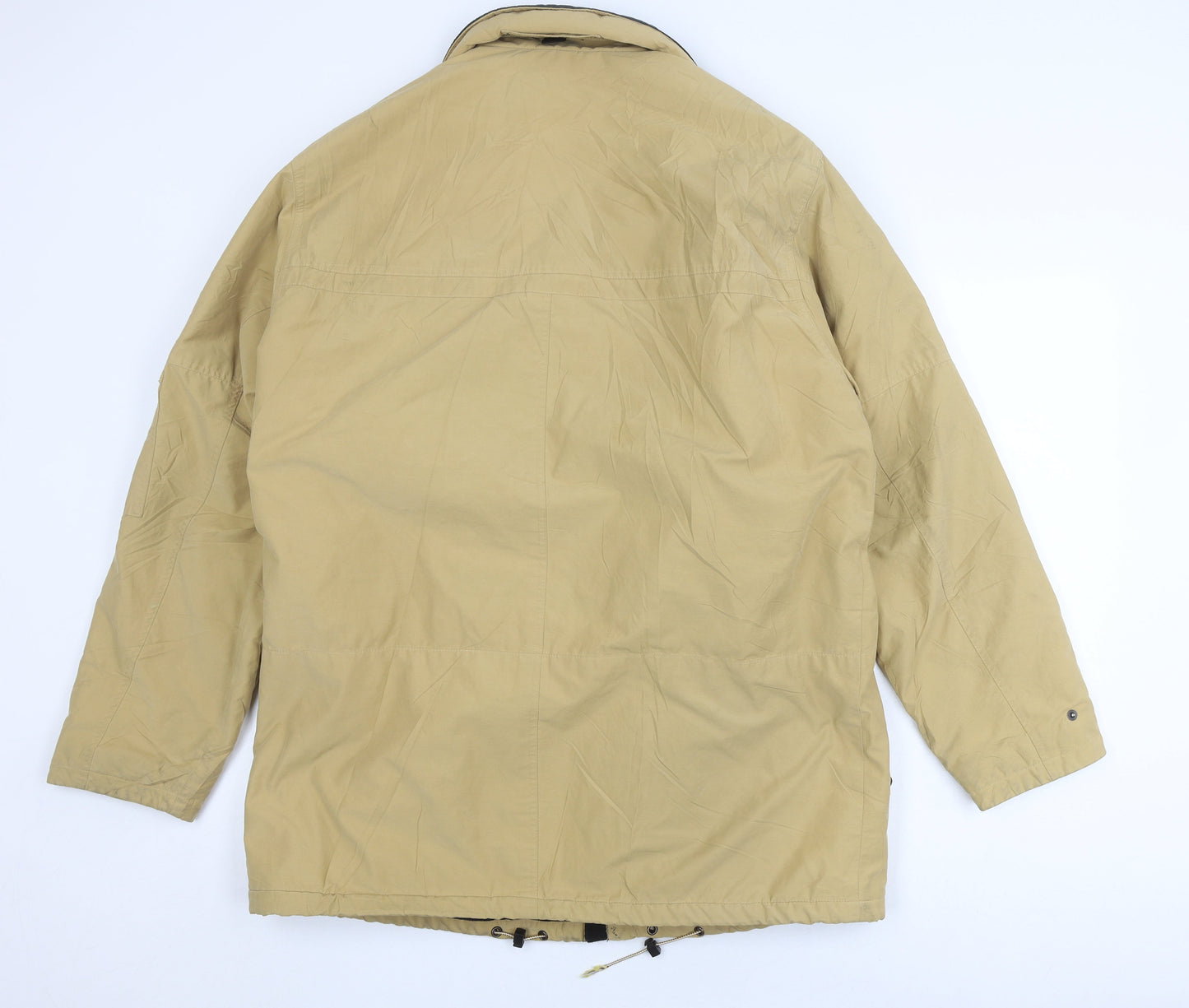 Jupiter Men's Beige Parka Jacket Size M Cotton Blend