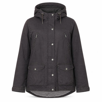 FatFace Women's Grey Parka Jacket Size 14 Hooded