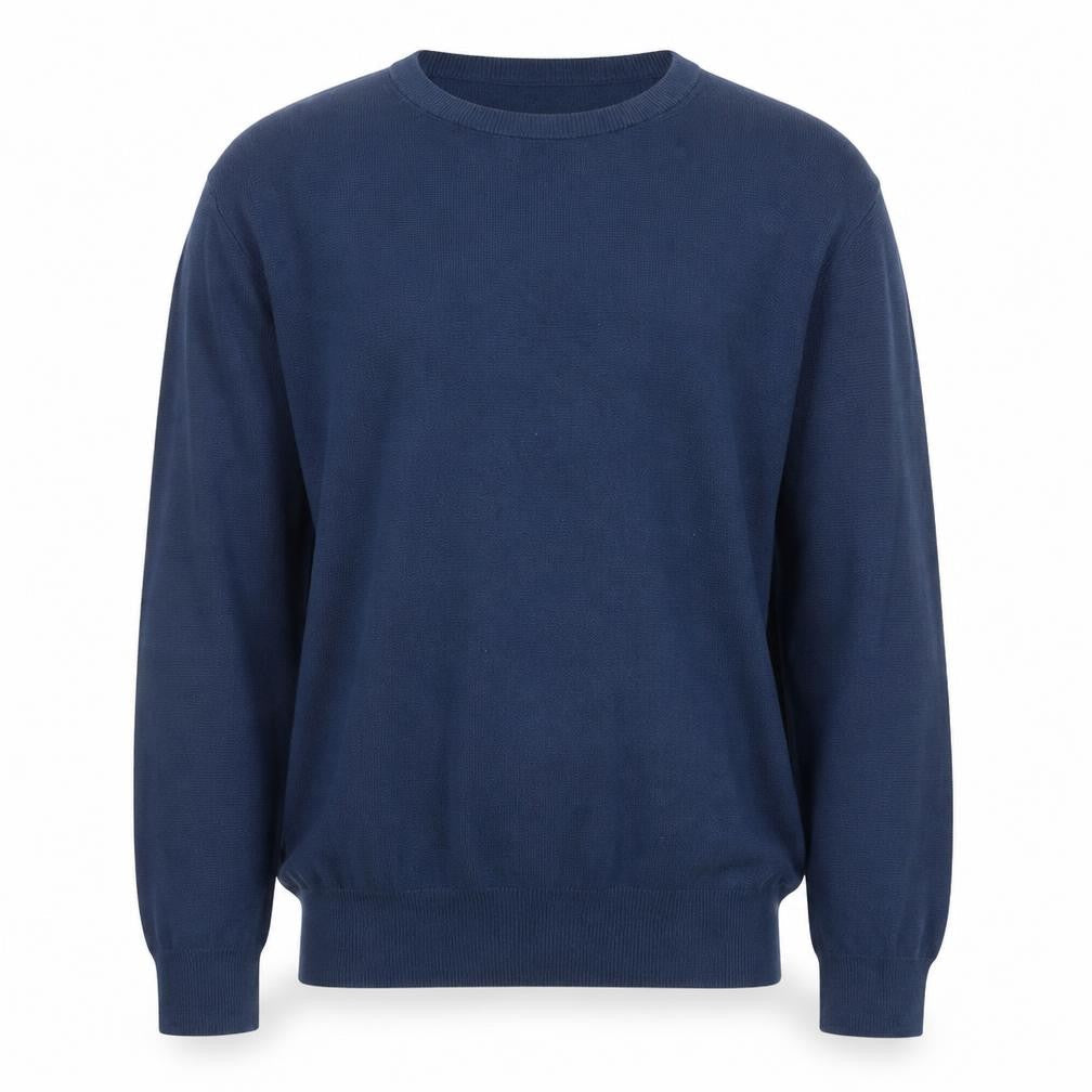 J.Crew Men's Blue Cotton Pullover Jumper Medium