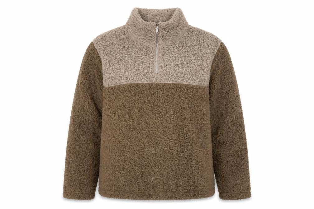 Essentials Brown Fleece Unisex Sweatshirt Size L
