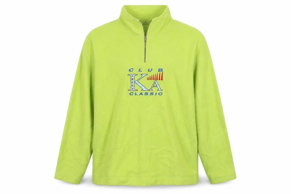 Karl Alexander Men's Green 1/2 Zip Sweatshirt L