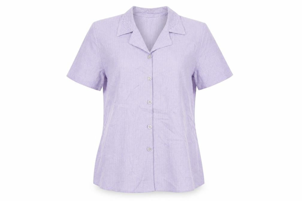 Clothes Contact Women's Purple Button-Up Shirt - Size 14