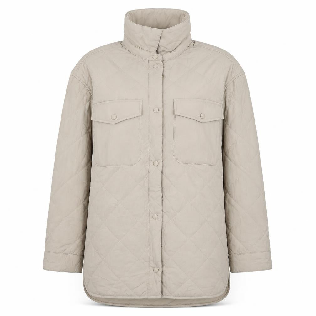 Marks & Spencer Women's Beige Quilted Long Jacket