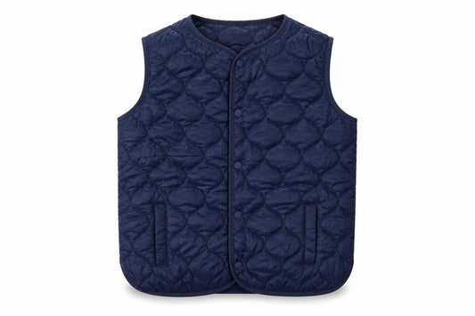 Front view of Marks & Spencer girls’ blue puffer jacket 12-13 years