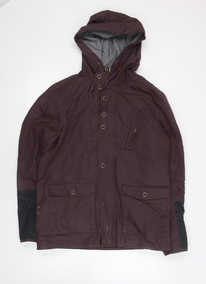 River Island Women's Brown Mid-Length Hooded Parka M
