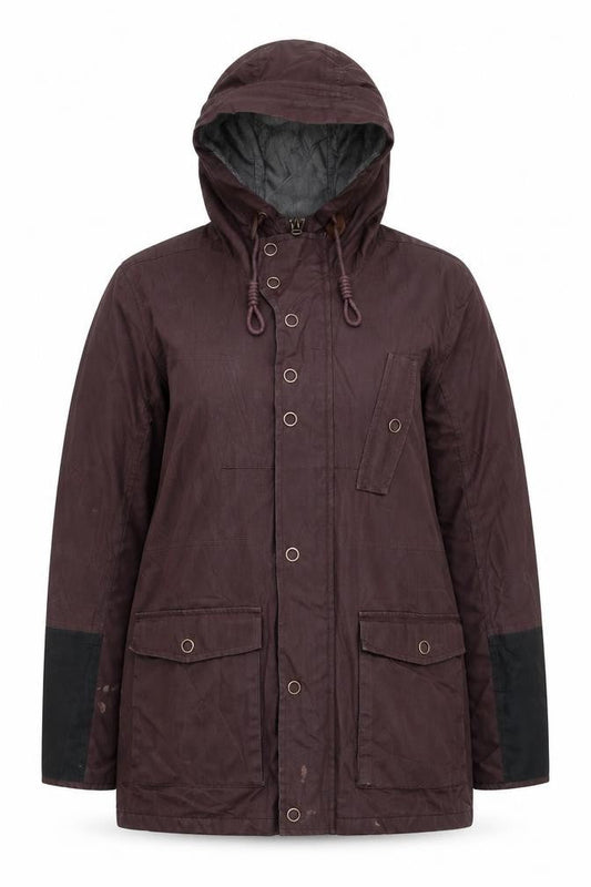 River Island Women's Brown Mid-Length Hooded Parka M