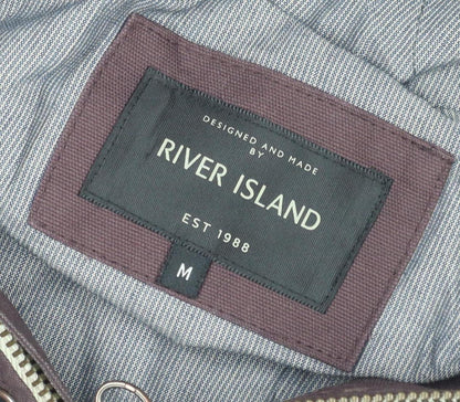 River Island Women's Brown Mid-Length Hooded Parka M