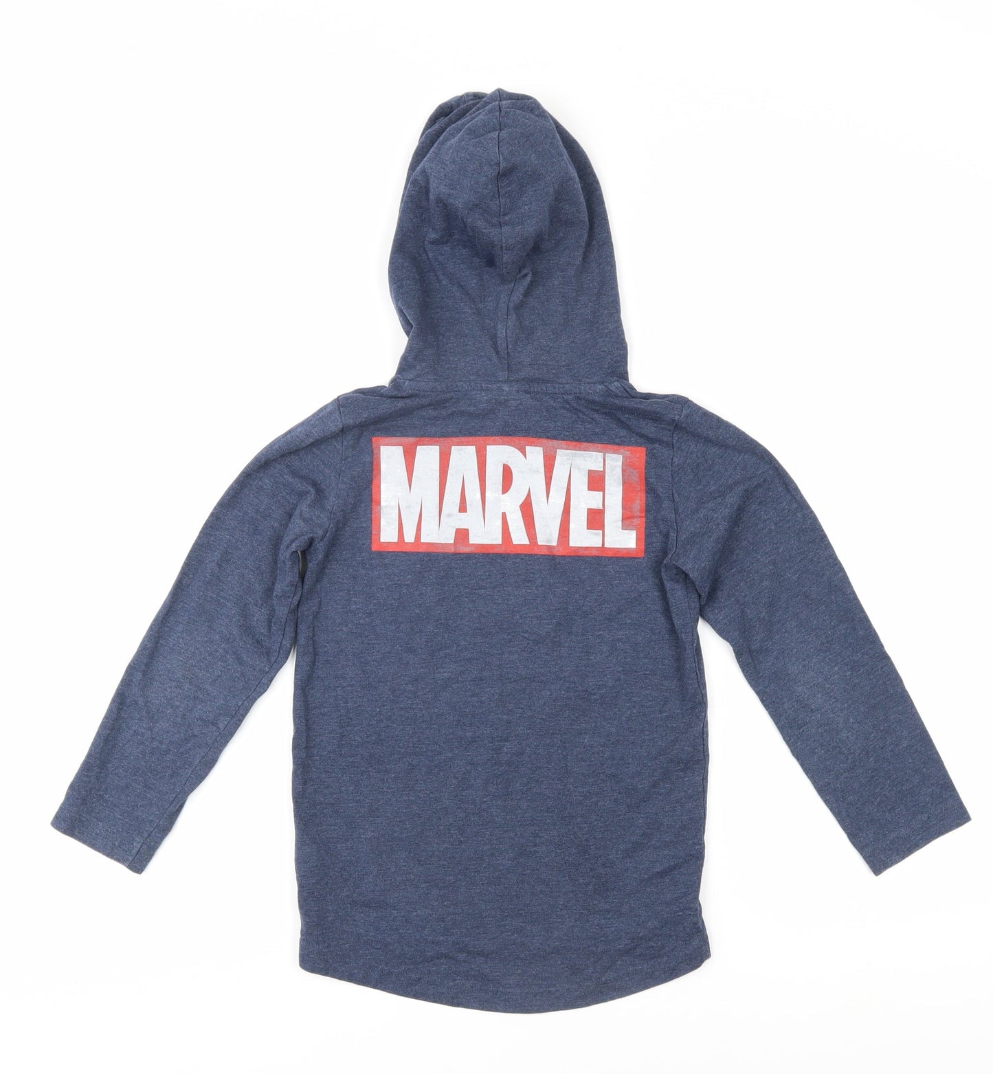Marvel Boys Blue Pullover Hoodie by Next - Size 6 Years