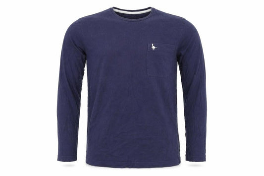 Jack Wills Men's Blue Long Sleeve Crew Neck T-Shirt S
