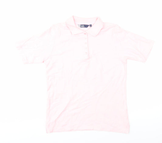 Isle Women's Pink Polo Shirt Size 10 Casual Basic