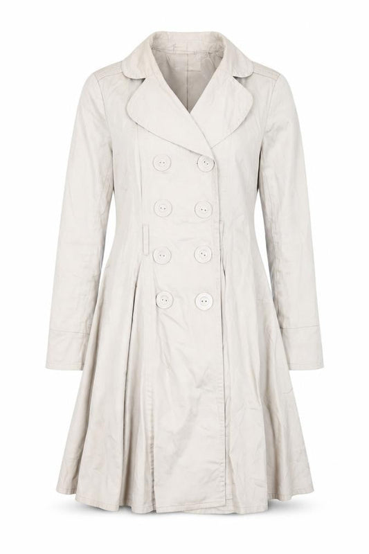 Lipsy Women's Beige Trench Coat, Size 10, Elegant Casual