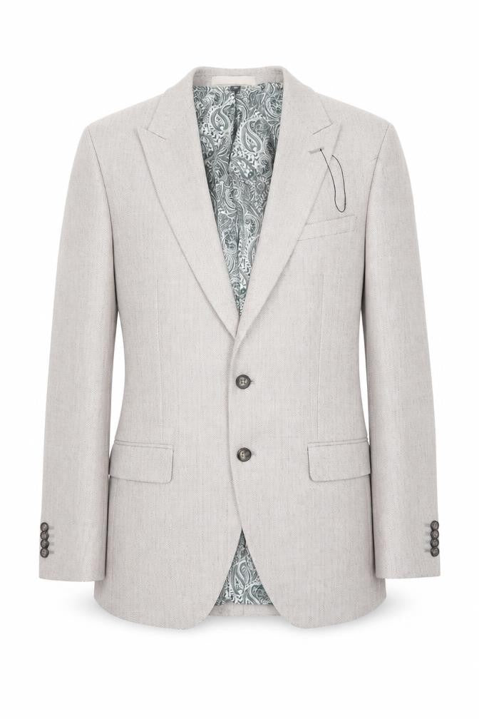 Marks & Spencer Men's Beige Slim Fit Blazer Size 40R