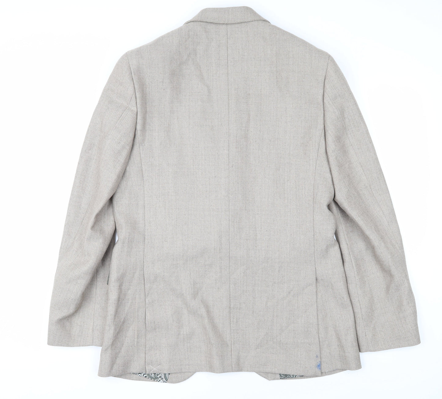 Marks and Spencer Men's Beige Slim Fit Blazer Size 40R