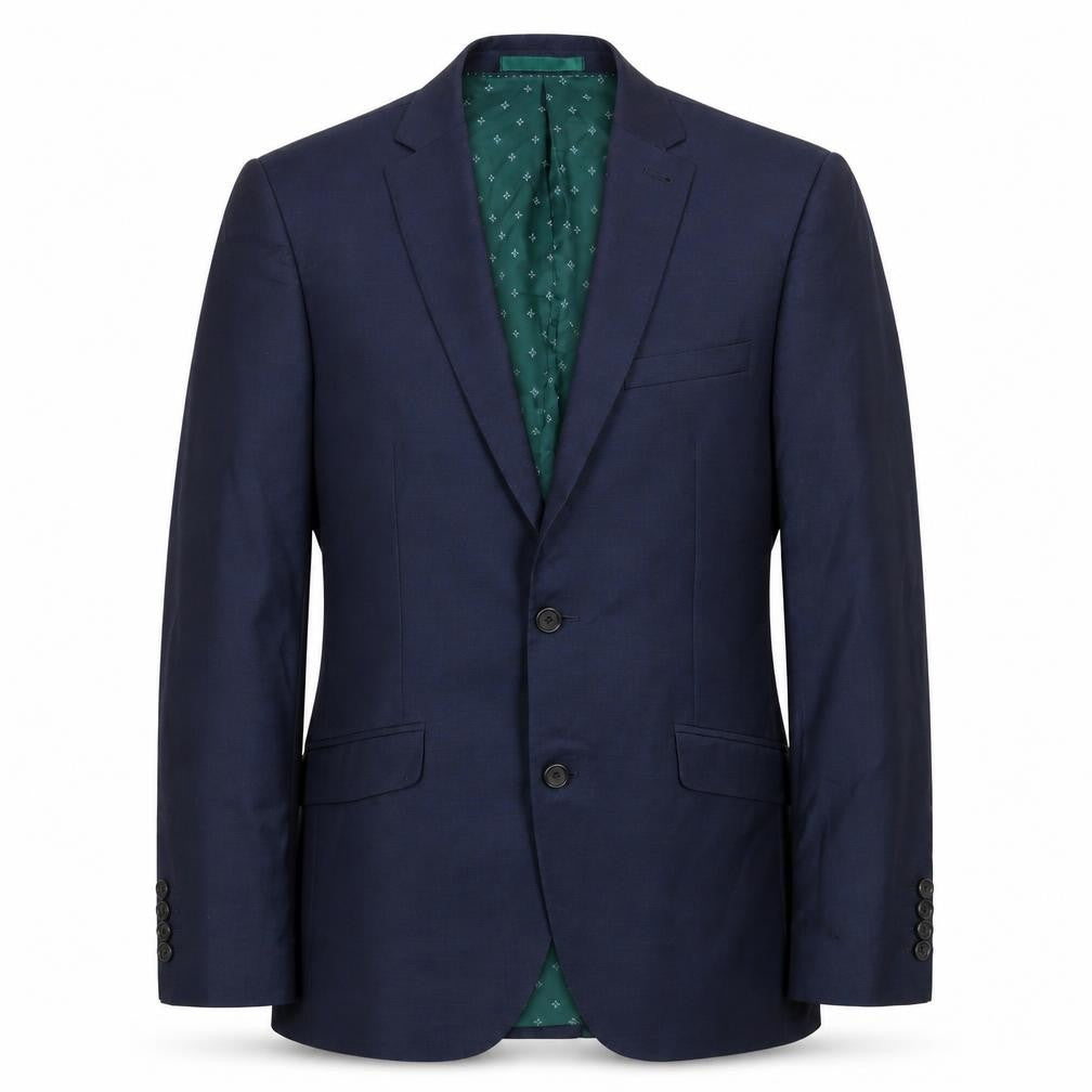 Next Men's Blue Slim Fit Wool Blazer 36S
