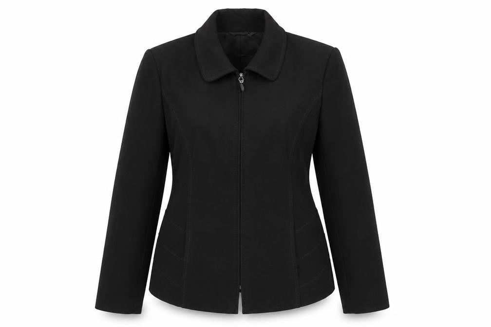 Bonmarché Women's Black Size 14 Full Zip Jacket