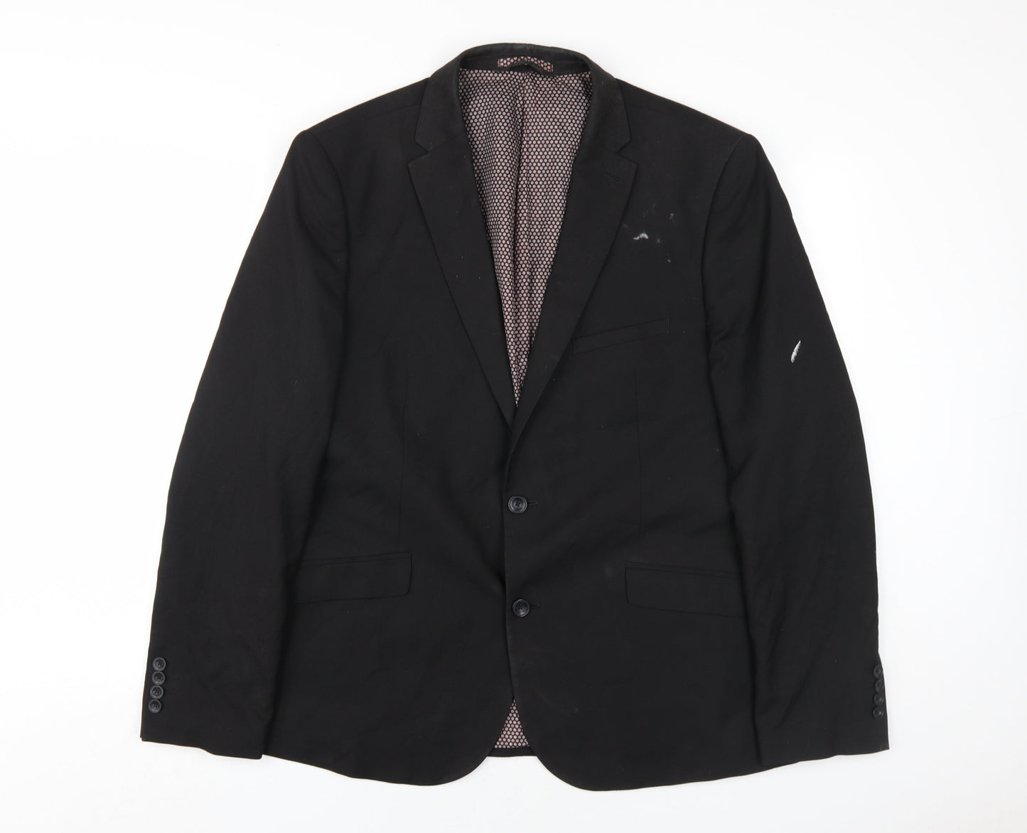 Marks and Spencer Men's Black Blazer Size 44R Regular Fit