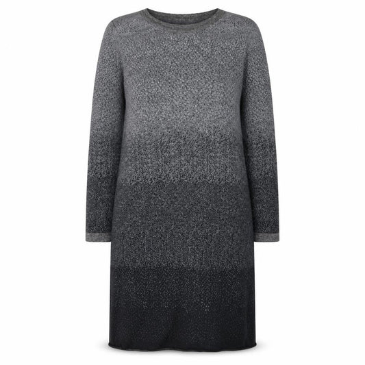 White Stuff Women's Grey Long Sleeve Knit Shift Dress