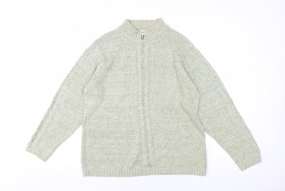 Jumper - Women's Ivory Cable-Knit Jumper, Size M, 100% Cotton