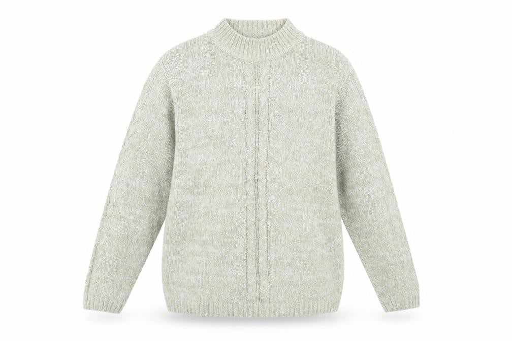 Jumper - Women's Ivory Cable-Knit Jumper, Size M, 100% Cotton