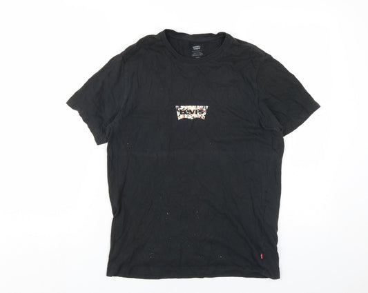 Levi's Unisex Black Cotton T-Shirt, Size S, Casual Wear