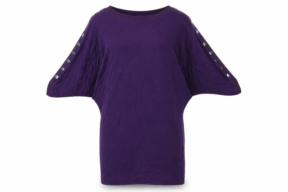 Jaeger Women's Purple Dolman Sleeve Dress S