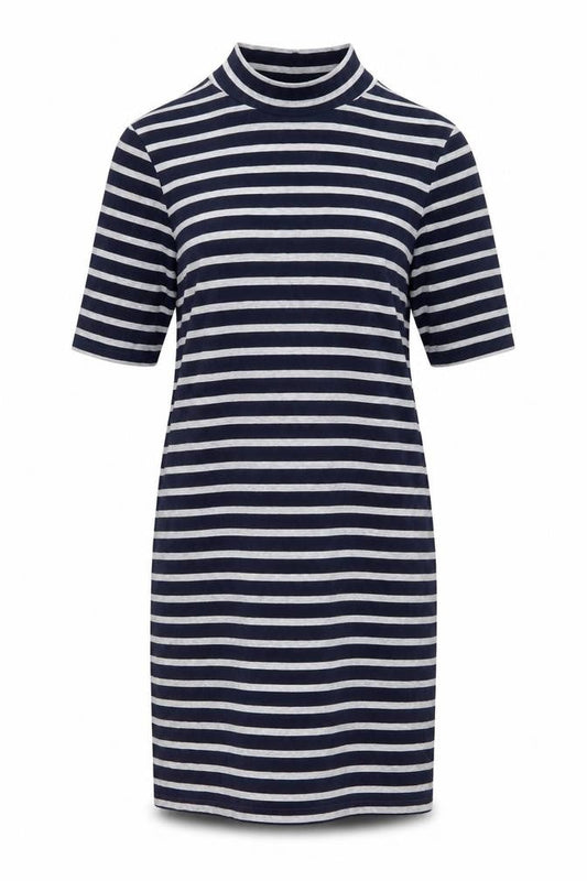 Gap Women's Blue Striped T-Shirt Dress, S