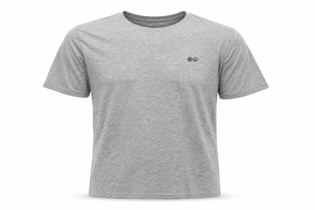 Crosshatch Men's Grey Crew Neck T-Shirt, Size S