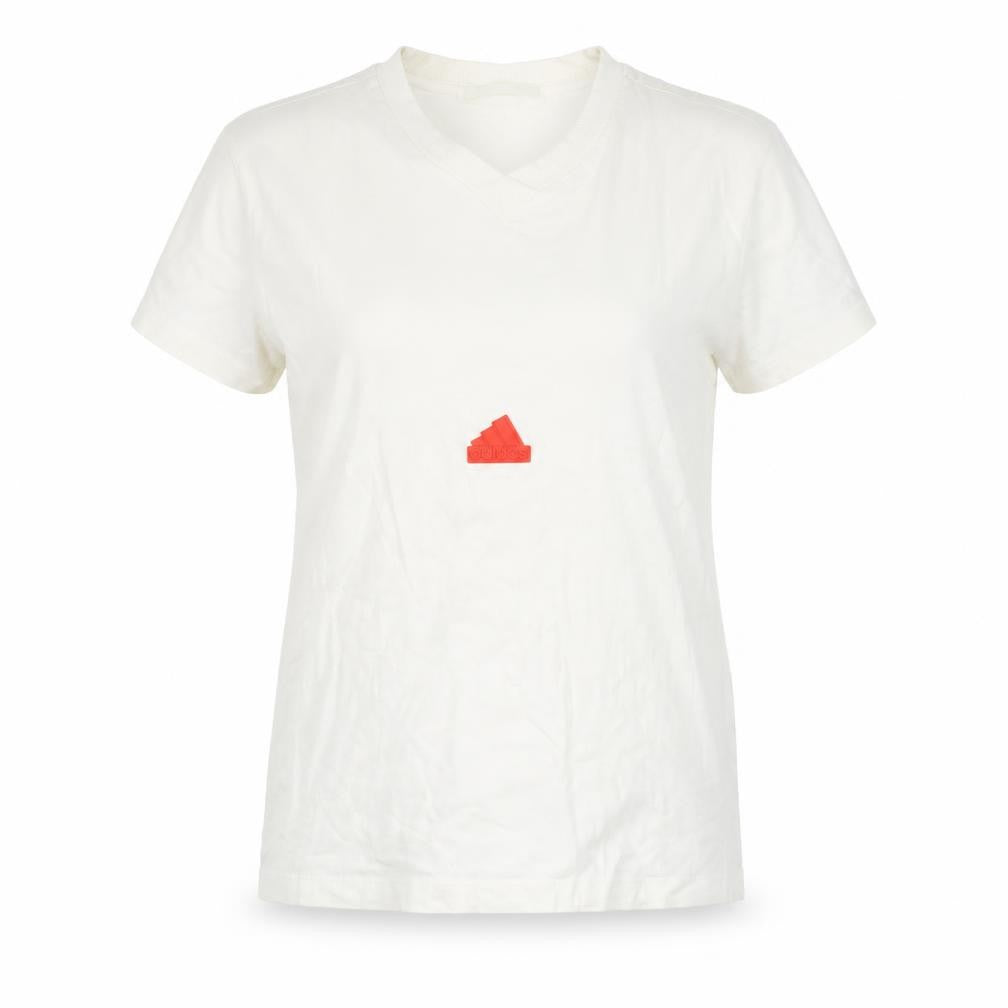 Adidas Unisex White T-Shirt L Basic Crew Neck