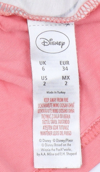 Preloved Disney Women's Multicoloured T-Shirt, Size 6, The Jungle Book - Detail