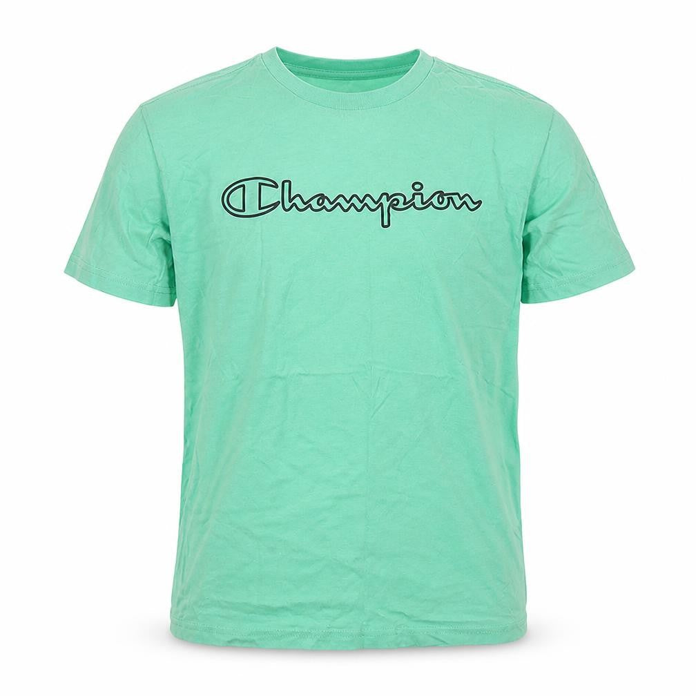Champion Boys Green Cotton Logo T-Shirt - Size 11-12 Years