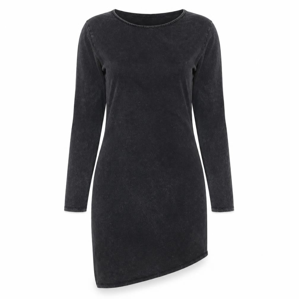 H&M Women's Black Asymmetric Bodycon Dress