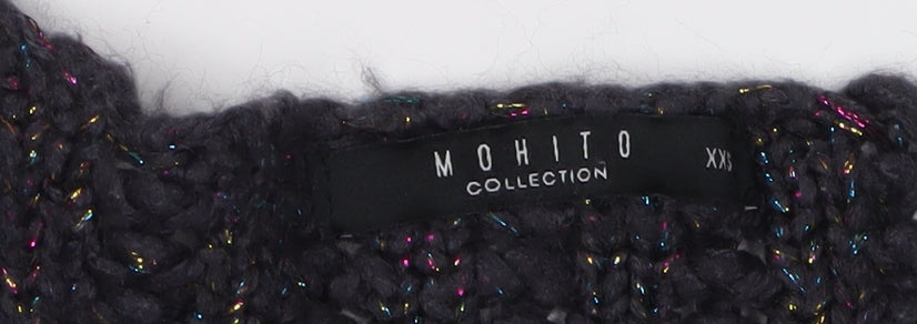Mohito Women's Black 2XS Cable-Knit Pullover Jumper