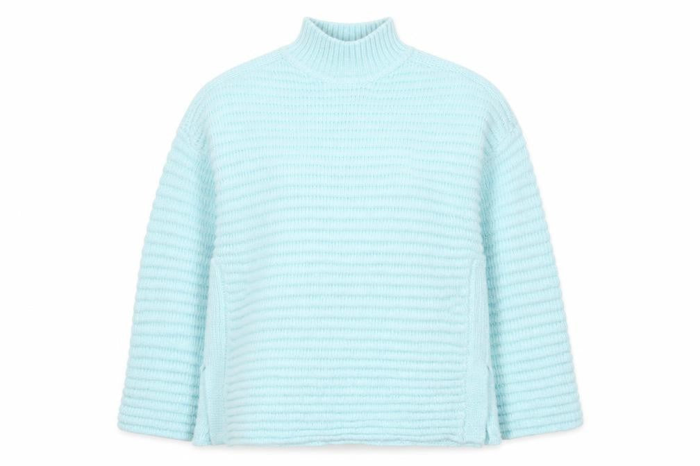 Marks & Spencer Women’s Blue Mock Neck Jumper L