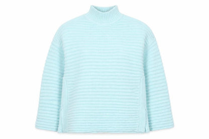 Marks & Spencer Women’s Blue Mock Neck Jumper L