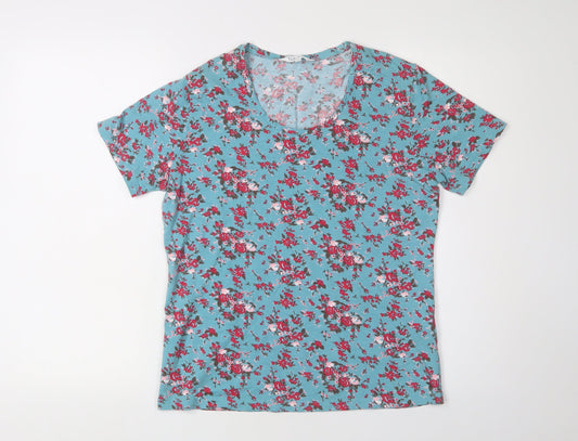Tulchan Women's Floral Multicoloured T-Shirt Size 12