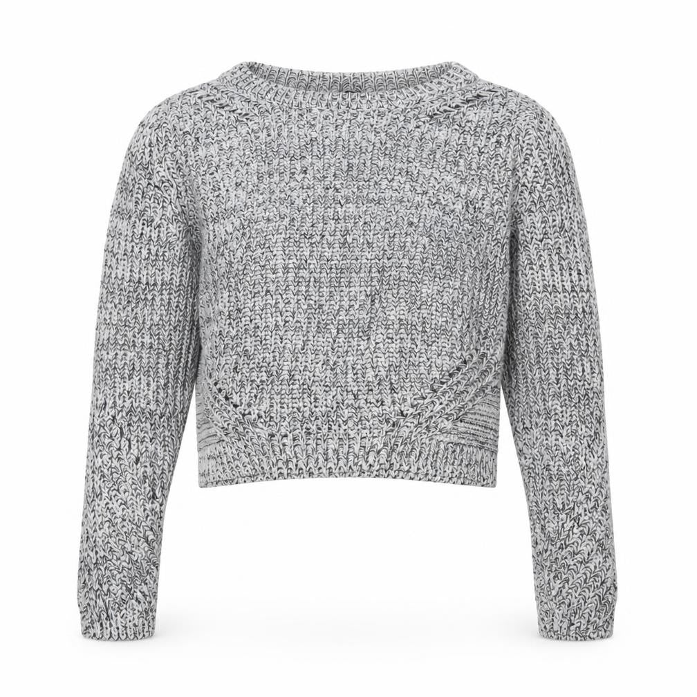 H&M Women's Grey Cotton Pullover Jumper 2XS