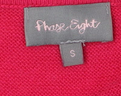 Phase Eight Women's Pink Tunic Jumper, Size S, 3/4 Sleeve