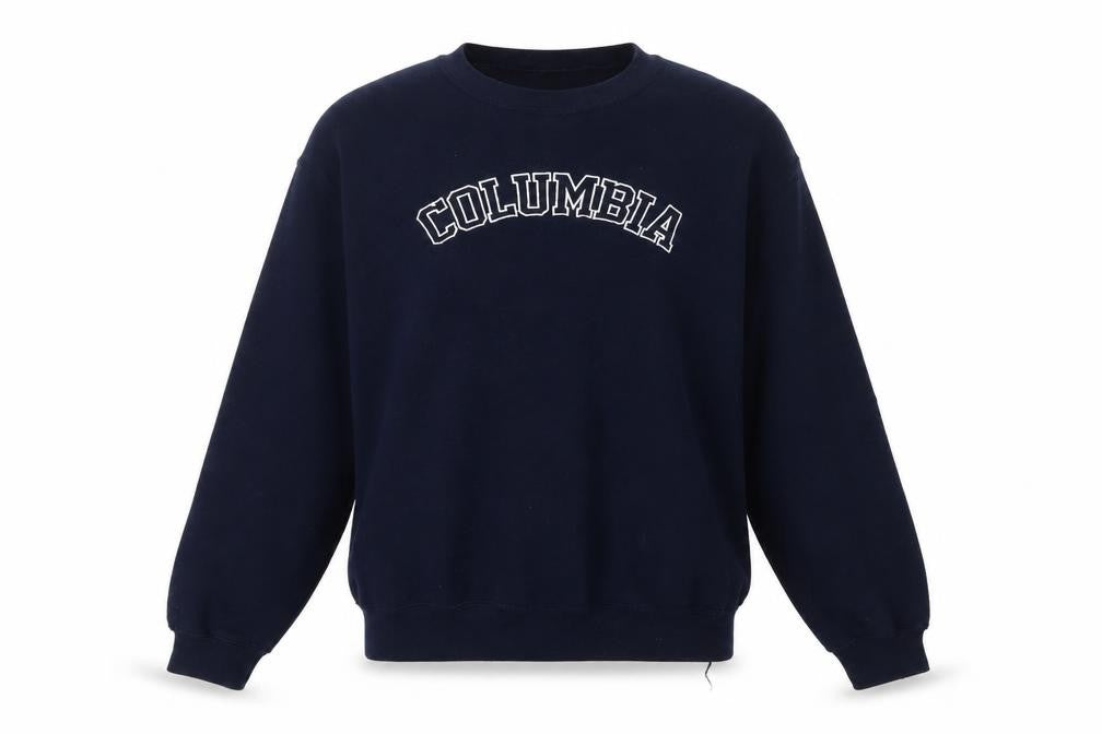 PrettyLittleThing Women's Blue S Logo Pullover Sweatshirt
