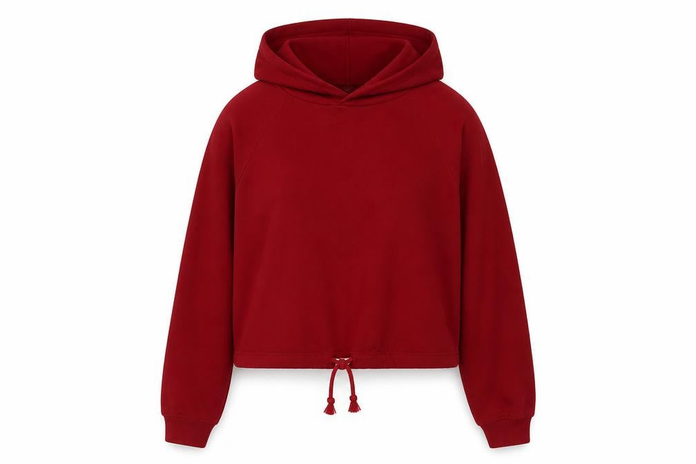 H&M Women's Red Pullover Hoodie - Size 12
