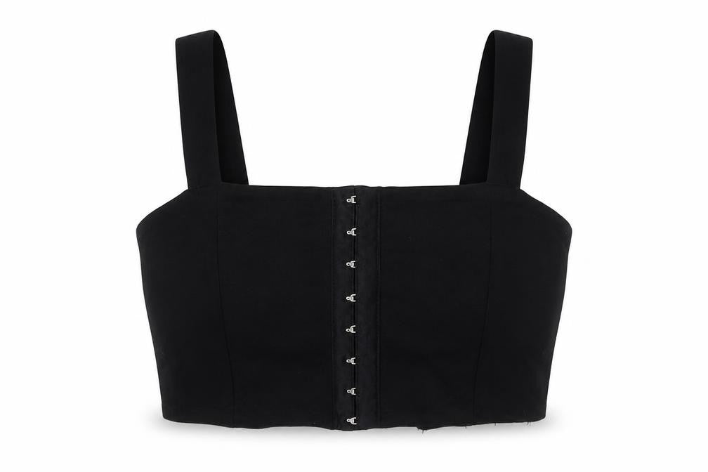 New Look Women's Black Cropped Top, Size 6, Spring/Summer
