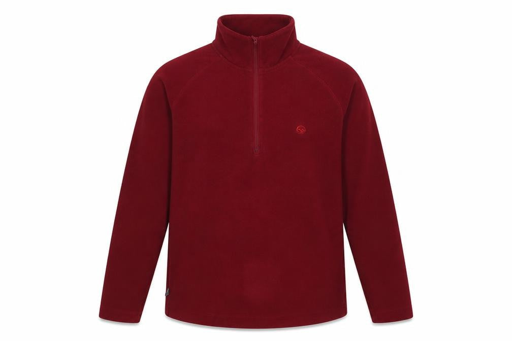 Hawkshead Active Men’s Red 1/4 Zip Fleece Sweatshirt S